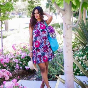 Floral halter dress